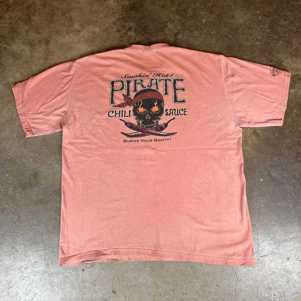 Crazy‎ shirts pink pirate chili sauce tee Men's Size XL